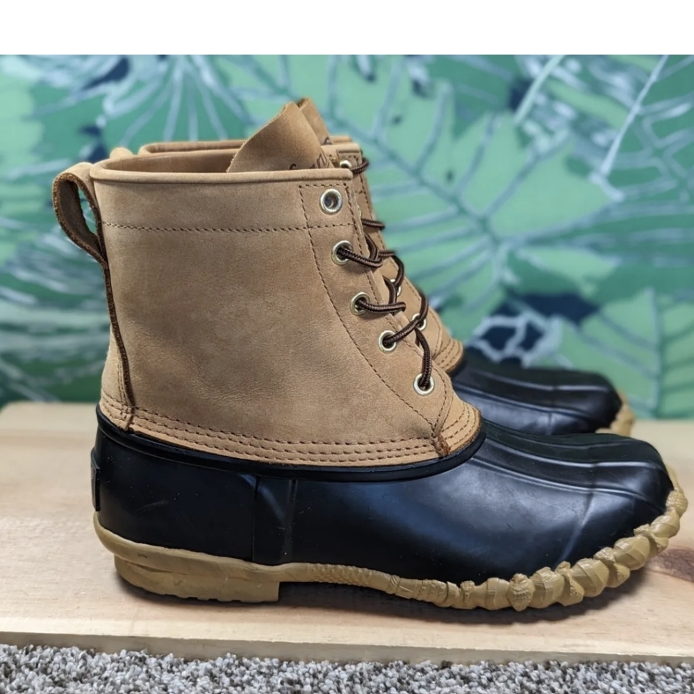 Danner Brown Leather Duck Boots Women's Size 8 (Mens Size 6) Waterproof